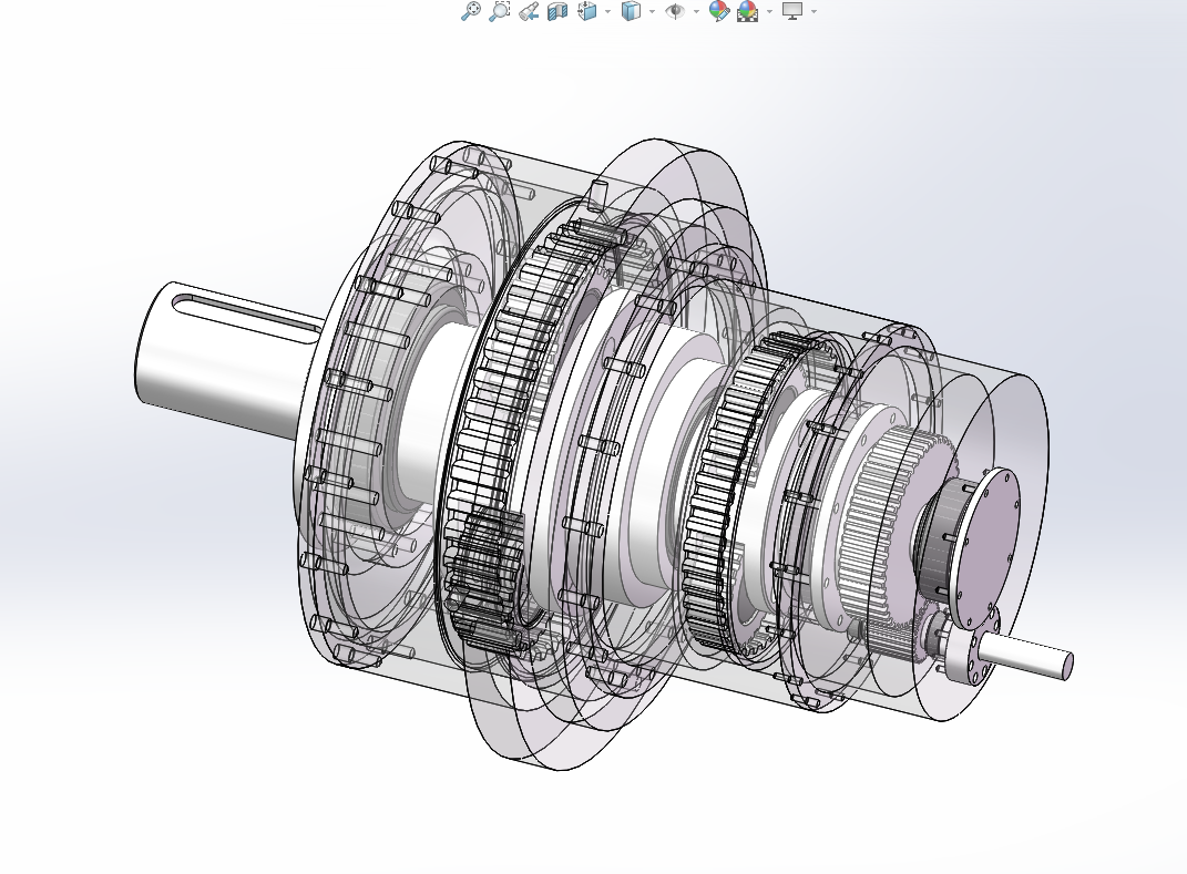3MW风电机组D3000风电齿轮箱设计与仿真分析【三维SW】【全套含12张CAD图纸】